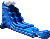 18' Blue Marble Wave Waterslide