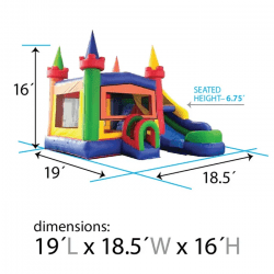 dimsg combo seathght k xco wdrnbwm 1725489178 Modular Modern Rainbow Slide Bounce House - Dry Only