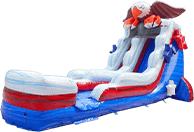 18' Bald Eagle Inflatable Waterslide