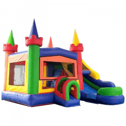 inflatable bounce house water slide modular rainbow6 1725484572 Modern Rainbow Waterslide Bounce House Combo