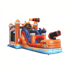 piratemega combo 3qtr 1 1725486293 Pirate Ship Combo Bounce & Waterslide