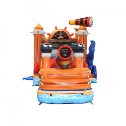 piratemega combo front 1 1725486294 Pirate Ship Combo Bounce & Waterslide