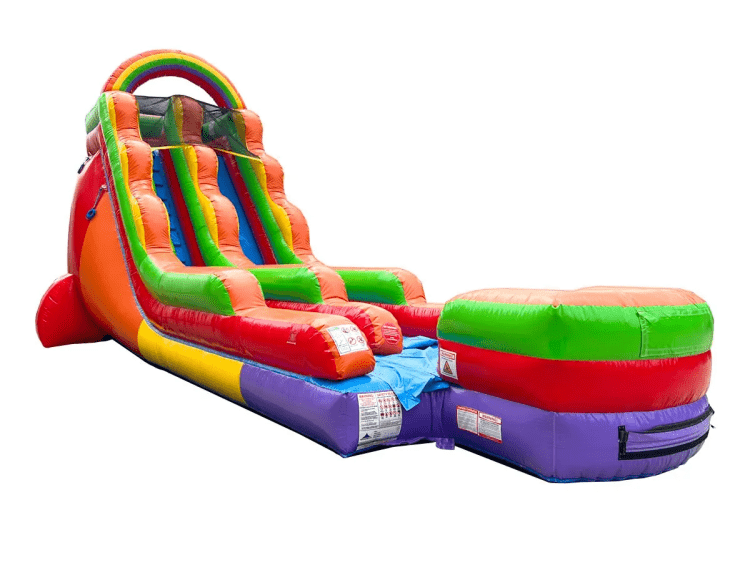 18' Rainbow Water Slide