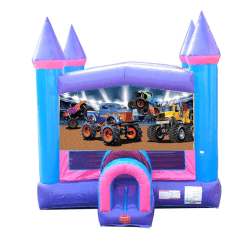 Monster Truck Pink, Purple, & Blue Bounce House