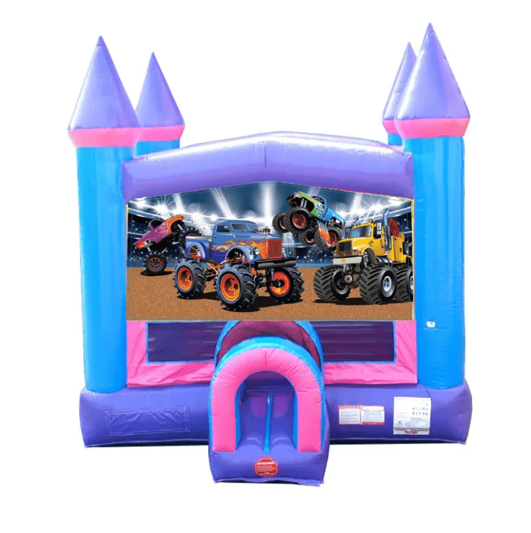Monster Truck Pink, Purple, & Blue Bounce House