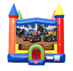 Monster Truck Rainbow Bounce House