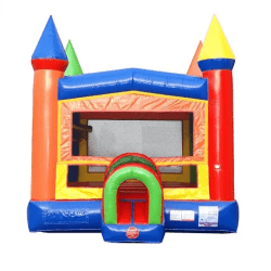 No Banner Rainbow Bounce House