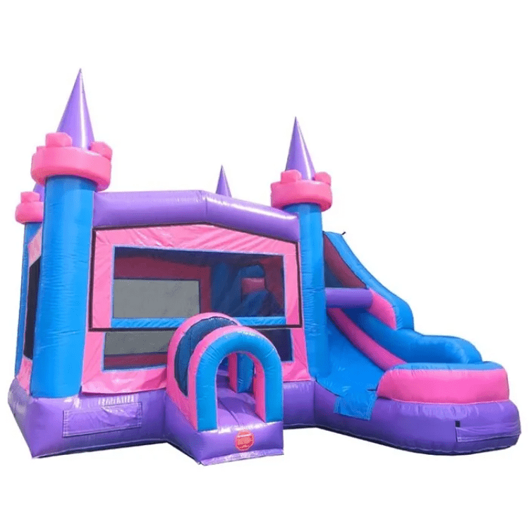 No Banner Pink Bounce House - Dry Only
