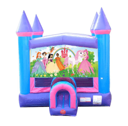 Princess Pink, Purple, & Blue Bounce House