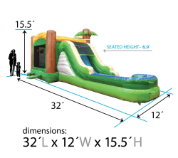 Mega20Dino205 1761872455 Mega Dinosaur Bounce House with Water Slide